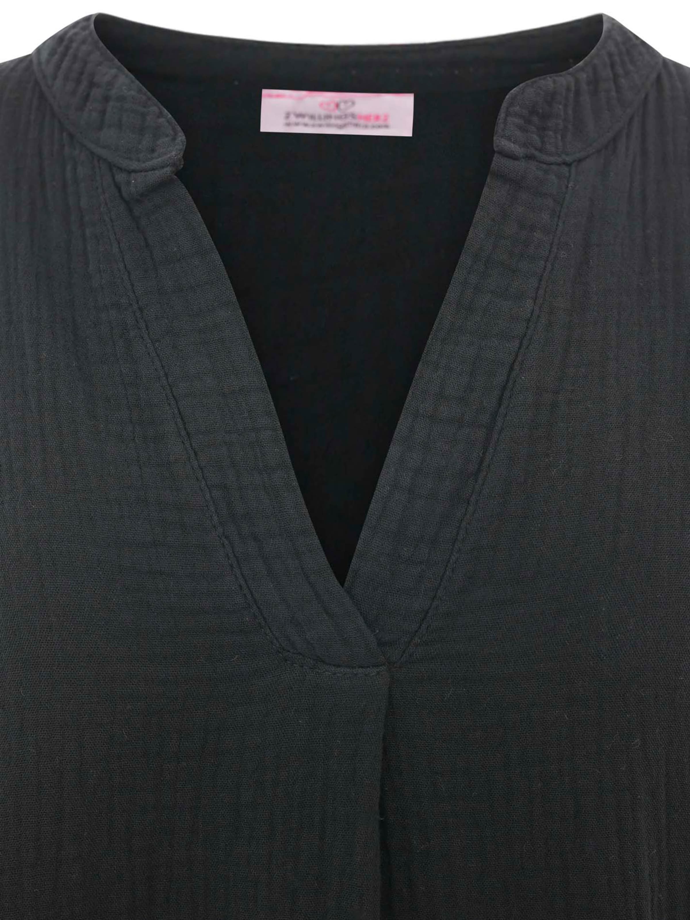 Zwillingsherz Tunika 'Amelie' - Čierna