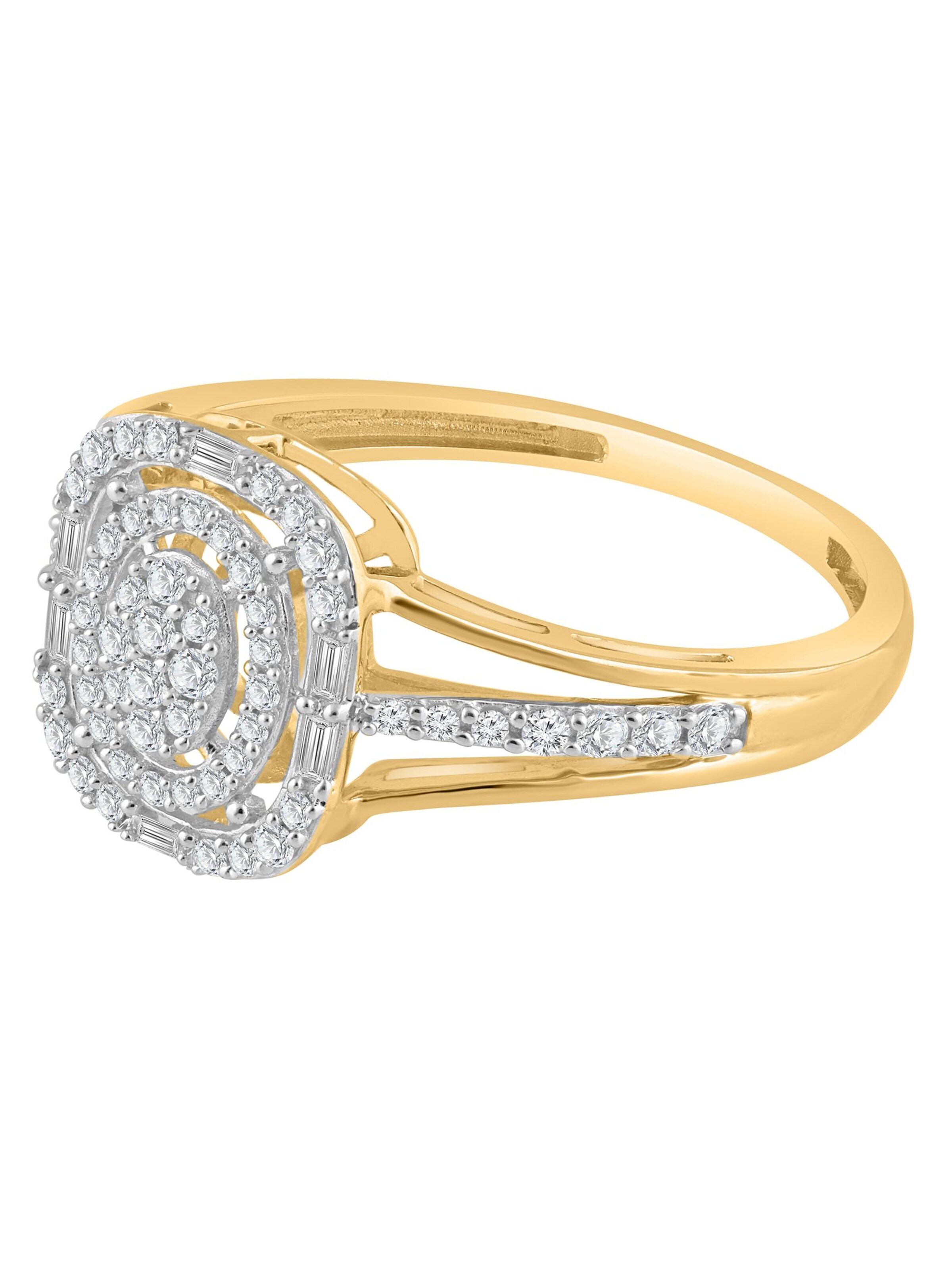 Diamant Exquis - Anillo 'Ring aus 375 Gelbgold mit Diamant' en oro