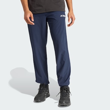 ADIDAS TERREX Regular Outdoor Pants 'Multi Liteflex' in Blue: front