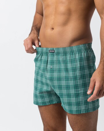 SNOCKS Boxer shorts 'American' in Green