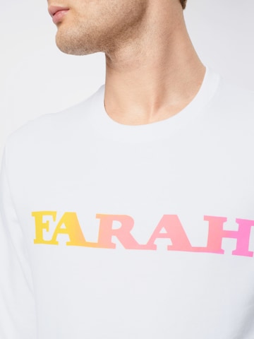 FARAH Sweatshirt 'PALM' i vit