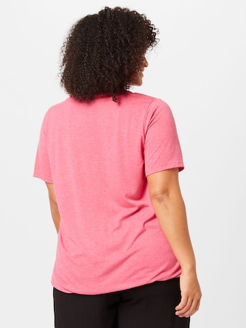 Zizzi T-Shirt 'LONE' in Pink
