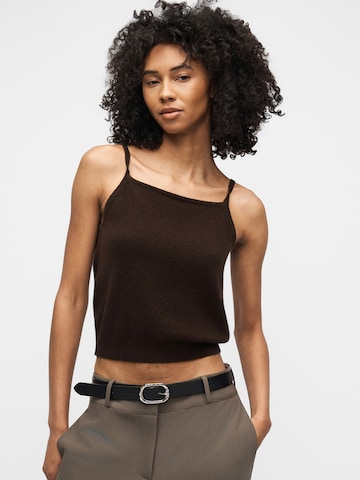 Samsøe Samsøe Широкий Плиссированные брюки 'Salaney' в Коричневый