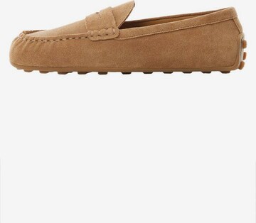 MANGO Moccasins in Brown: front