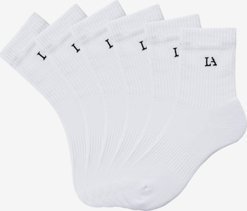 LASCANA ACTIVE Athletic Socks in White: front