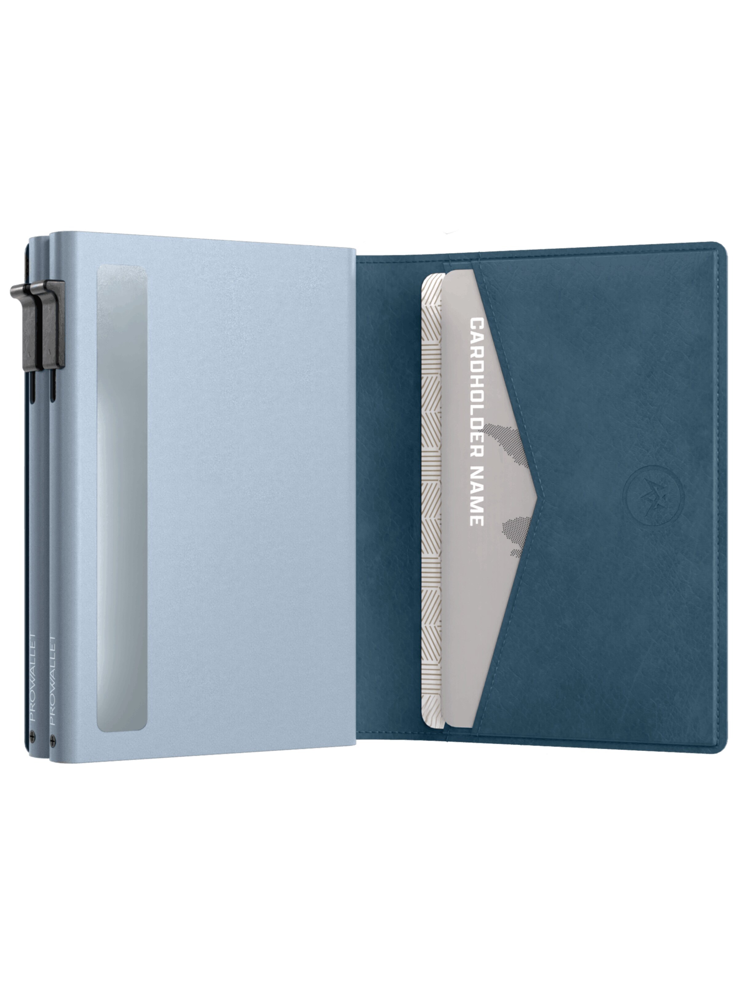 Prowallet Portemonnee 'Pasjeshouder Double' in Blauw