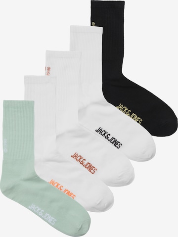 Chaussettes 'BORA' JACK & JONES en vert : devant