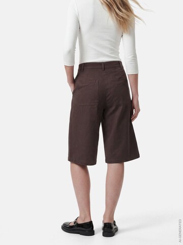 Regular Pantalon à pince PIECES en marron