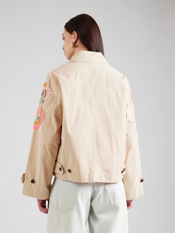 No. 1 Como Between-Season Jacket 'BLUE' in Beige