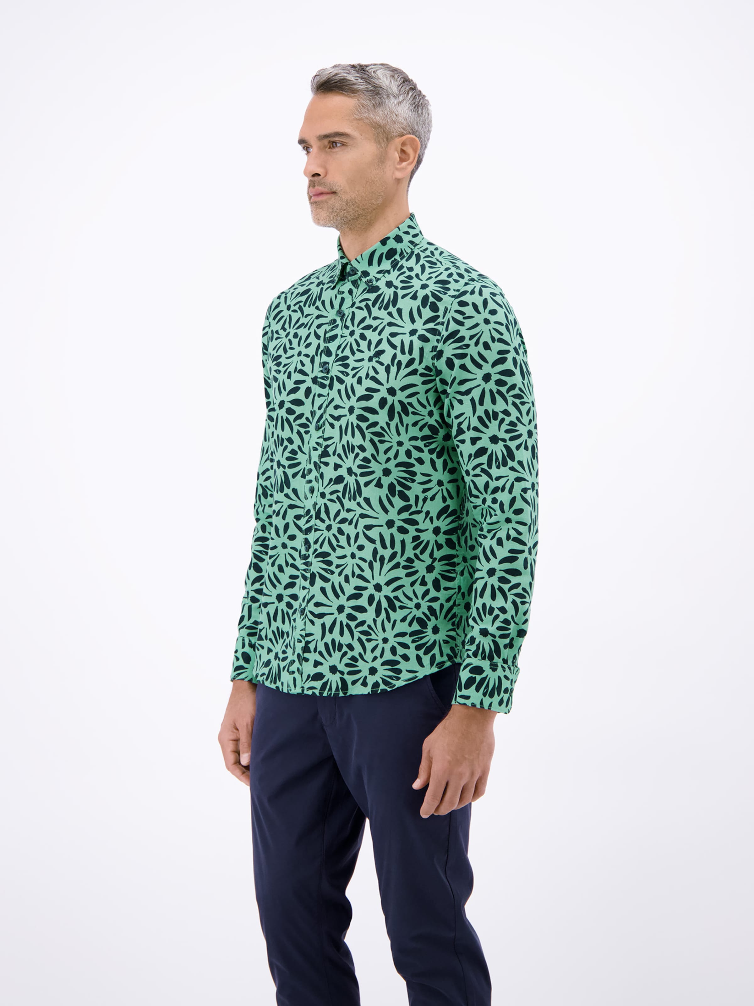 LERROS Regular fit Button Up Shirt in Green