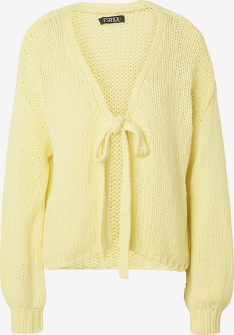 Estelou - Cárdigan en amarillo: frente