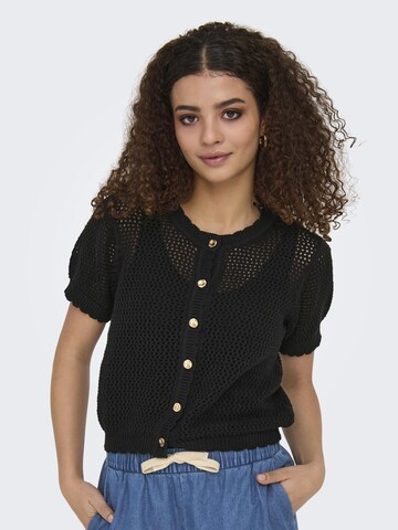 ONLY Gebreid vest 'ONLPaula' in Zwart