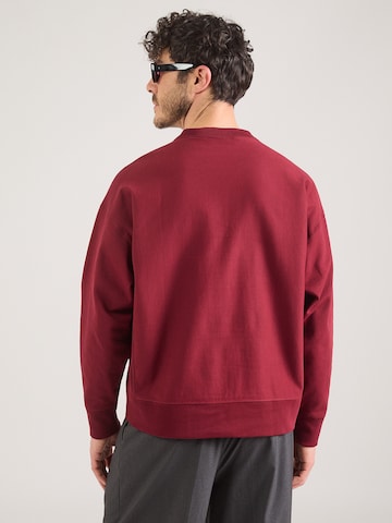 Calvin Klein Jeans Mikina - Červená: zadná strana