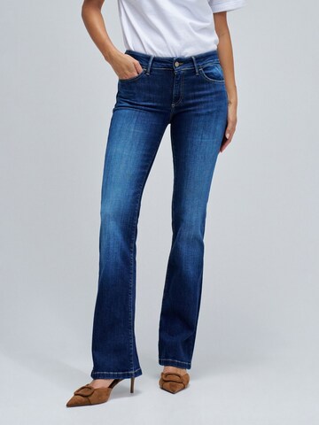 évasé Jean 'Wonder' Salsa Jeans en bleu : devant