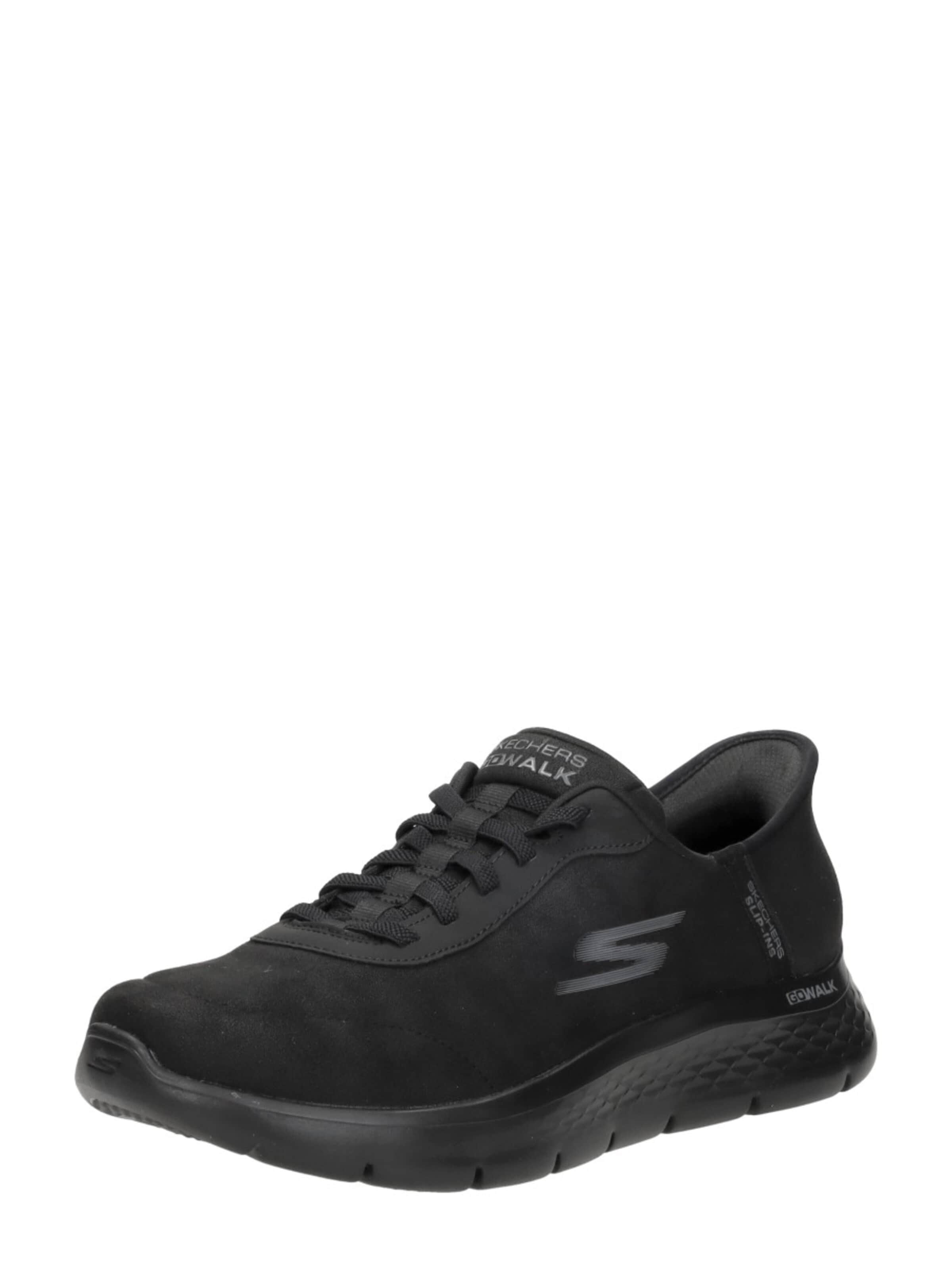SKECHERS Platform trainers 'Slip-Ins: Go Walk Flex' in Black: front