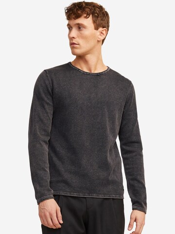 JACK & JONES Regular Fit Pullover 'Leo'‌‌‌‌‌‌‌‌ in Schwarz