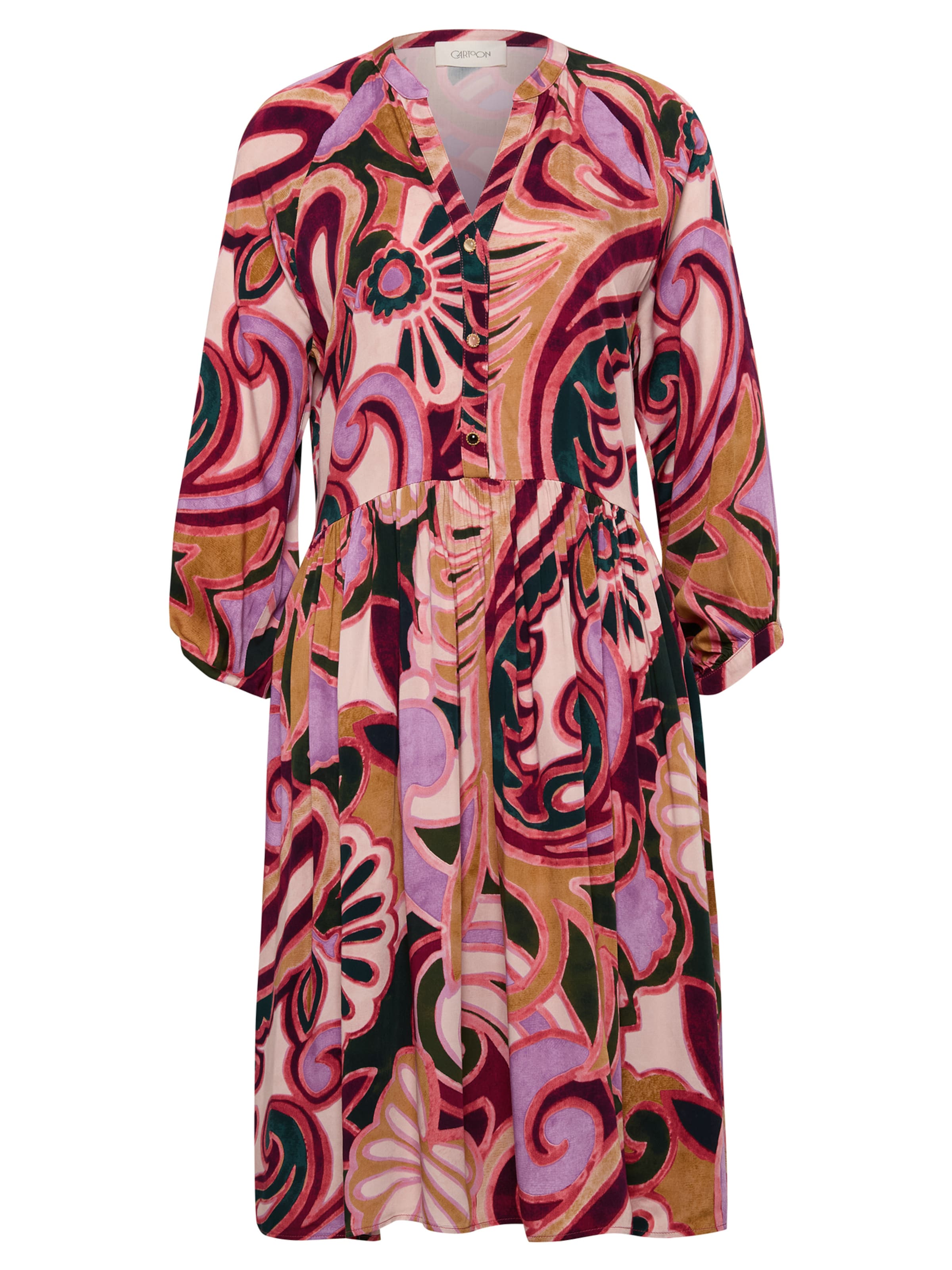 Cartoon Dress in Purple: front