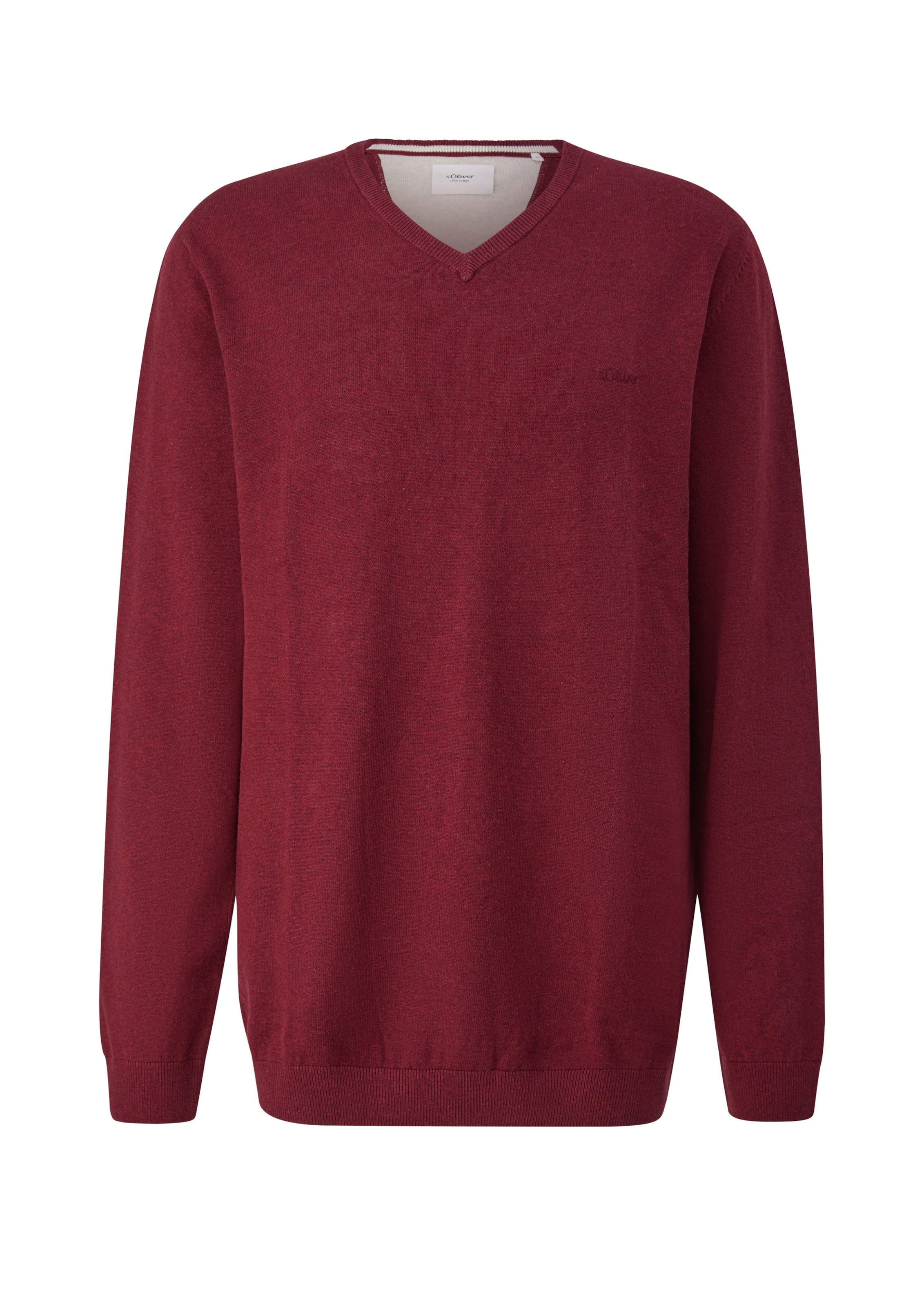 s.Oliver Men Big Sizes Pullover in Rot: Vorderseite