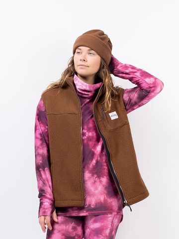 Gilet de sport Eivy en marron : devant