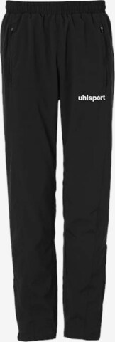 UHLSPORT Regular Workout Pants in Black: front