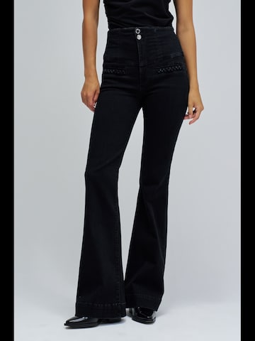 Salsa Jeans Flared Jeans 'Diva' in Zwart: voorkant