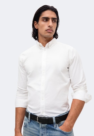 INDICODE JEANS - Ajuste regular Camisa 'Arkson' en blanco