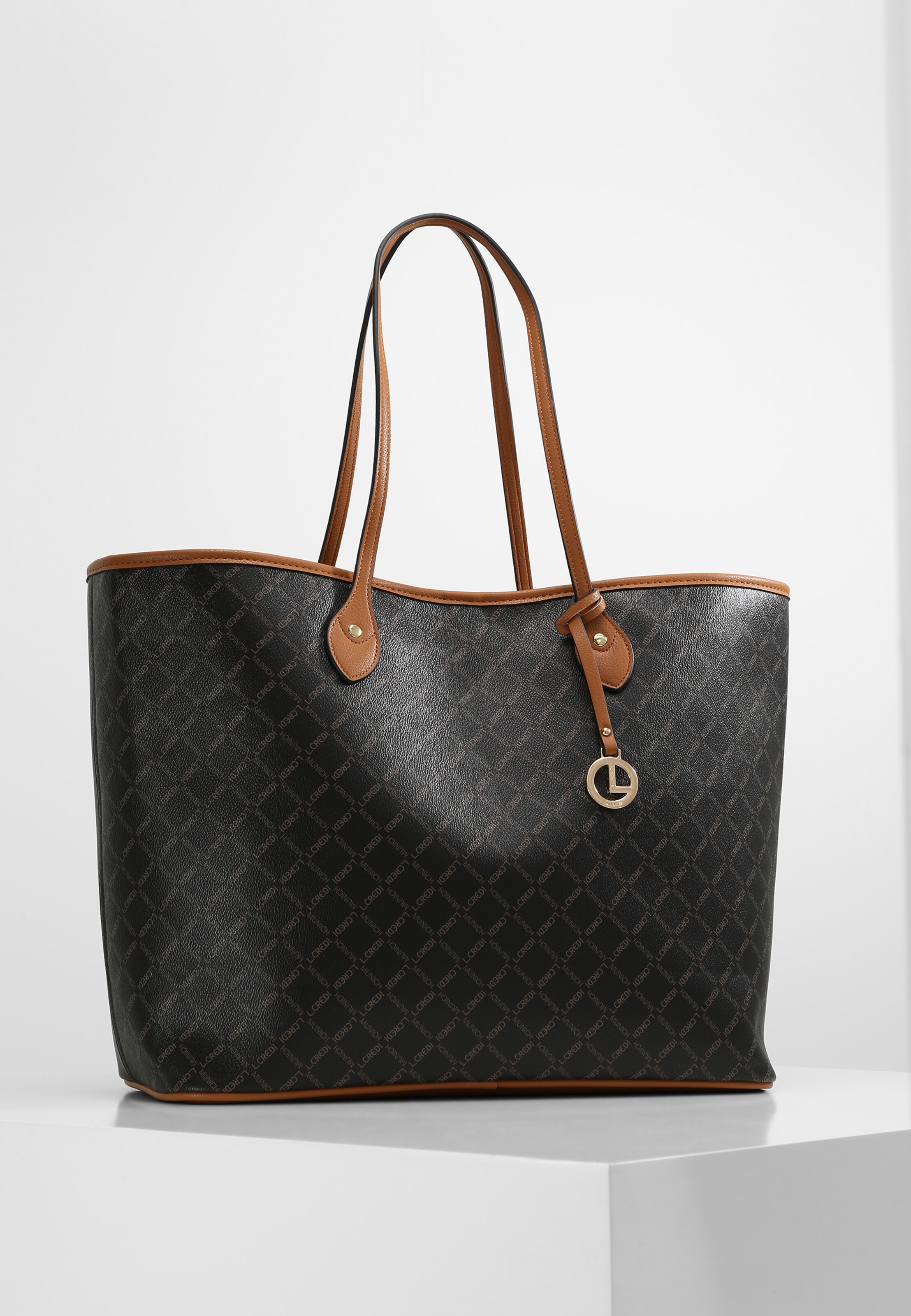 Frauen Taschen & Rucksäcke L.CREDI Shopper 'Filiberta' in Schwarz - DS10445 Frauen Taschen & Rucksäcke L.CREDI Shopper 'Filiberta' in Schwarz - DS10445