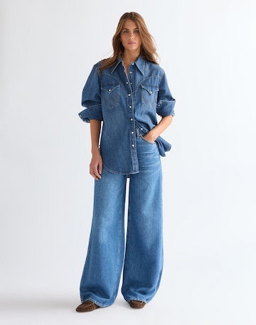 WRANGLER Wide leg Jeans in Blue: front