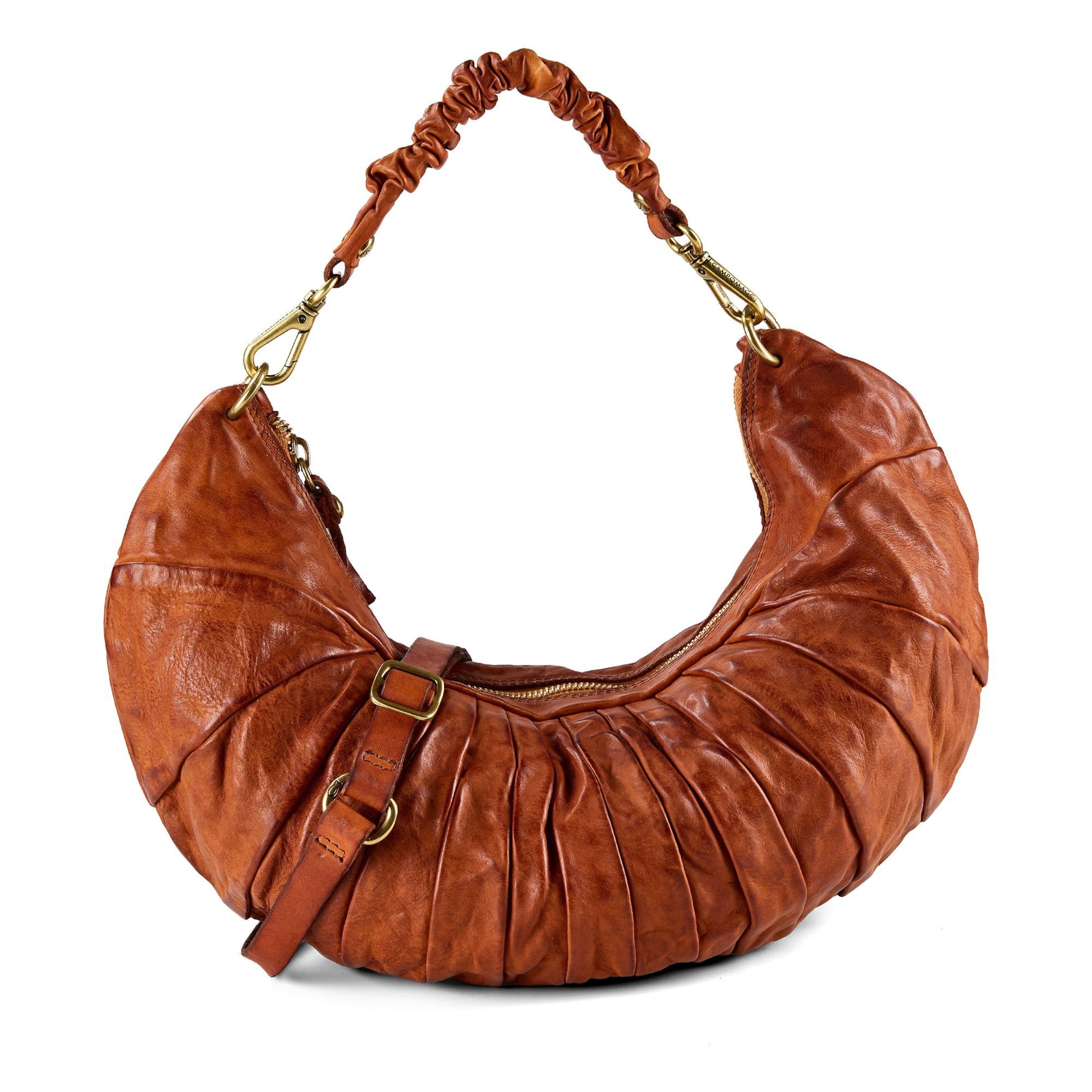 Borsa a spalla 'Luna' Campomaggi di colore cognac, Visualizzazione prodotti