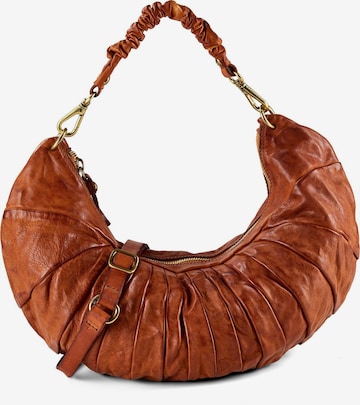 Borsa a spalla 'Luna' di Campomaggi in marrone: frontale