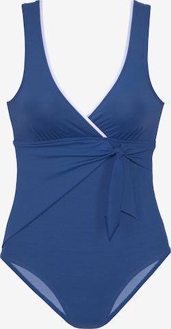 VIVANCE Triangle Swimsuit in Blue: front