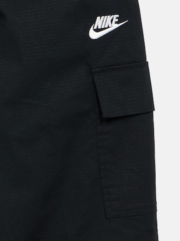 Nike Sportswear Zvonové kalhoty Kalhoty 'CLUB' – černá