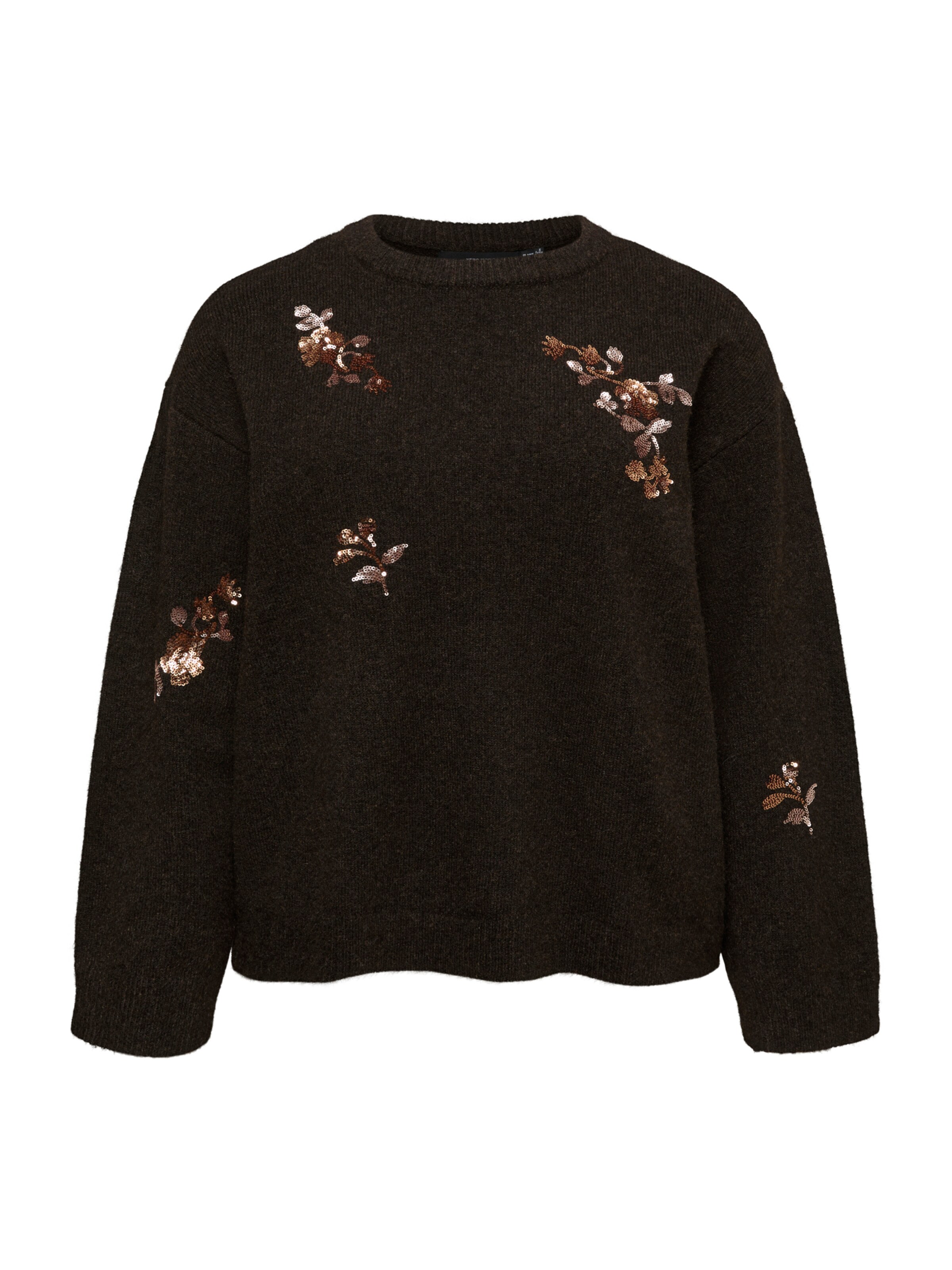 Pull-over 'VMAmelia' Vero Moda Curve en marron : devant