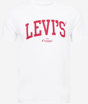 LEVI'S ® Shirt 'LSE Graphic Crewneck ' in White: front