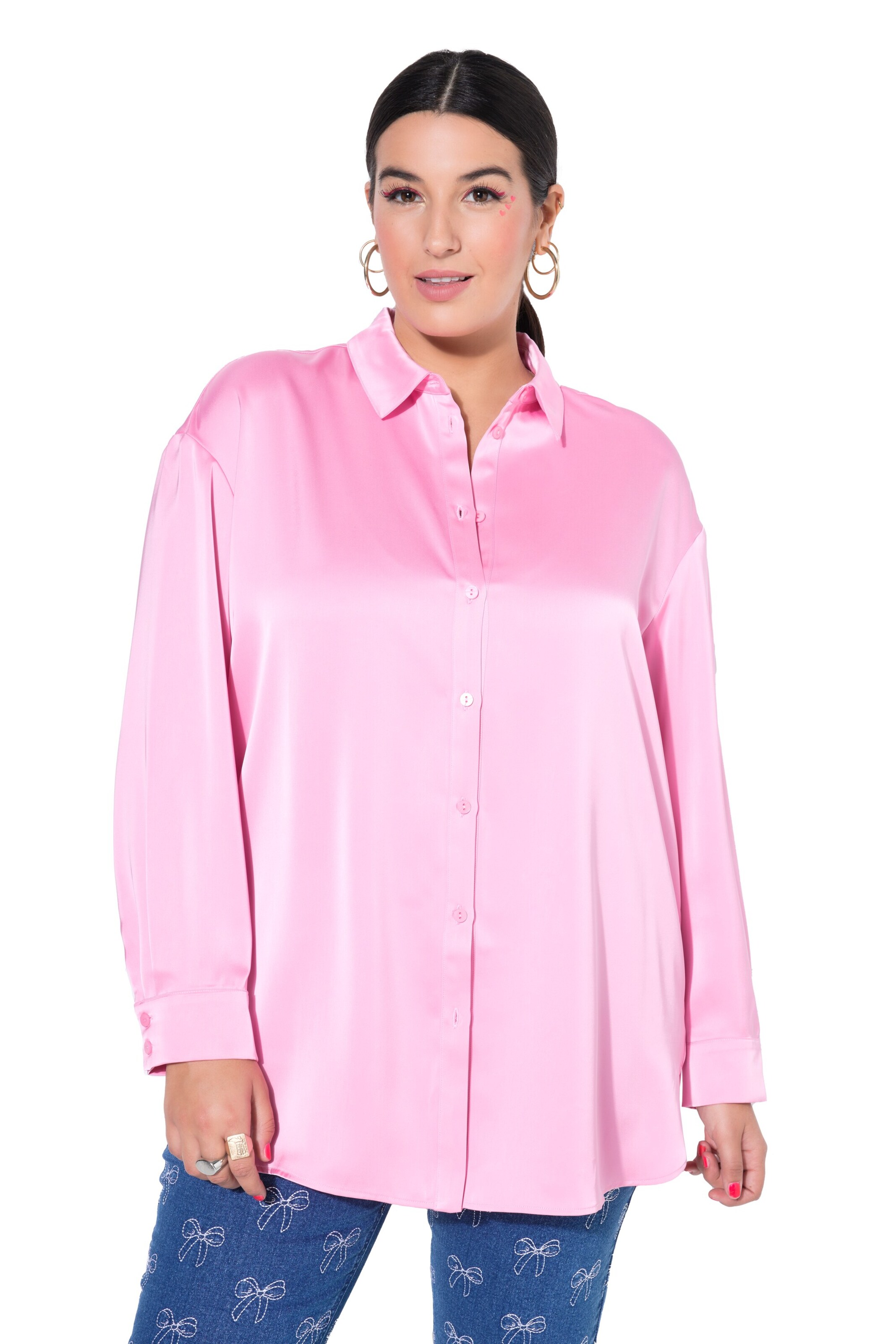 Studio Untold Blouse in Roze: voorkant