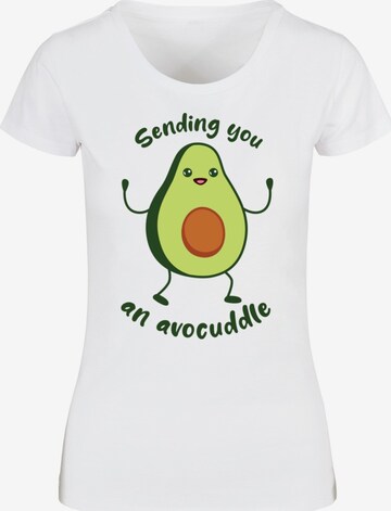 ABSOLUTE CULT Shirt 'Mother's Day - Avocuddle' in White: front