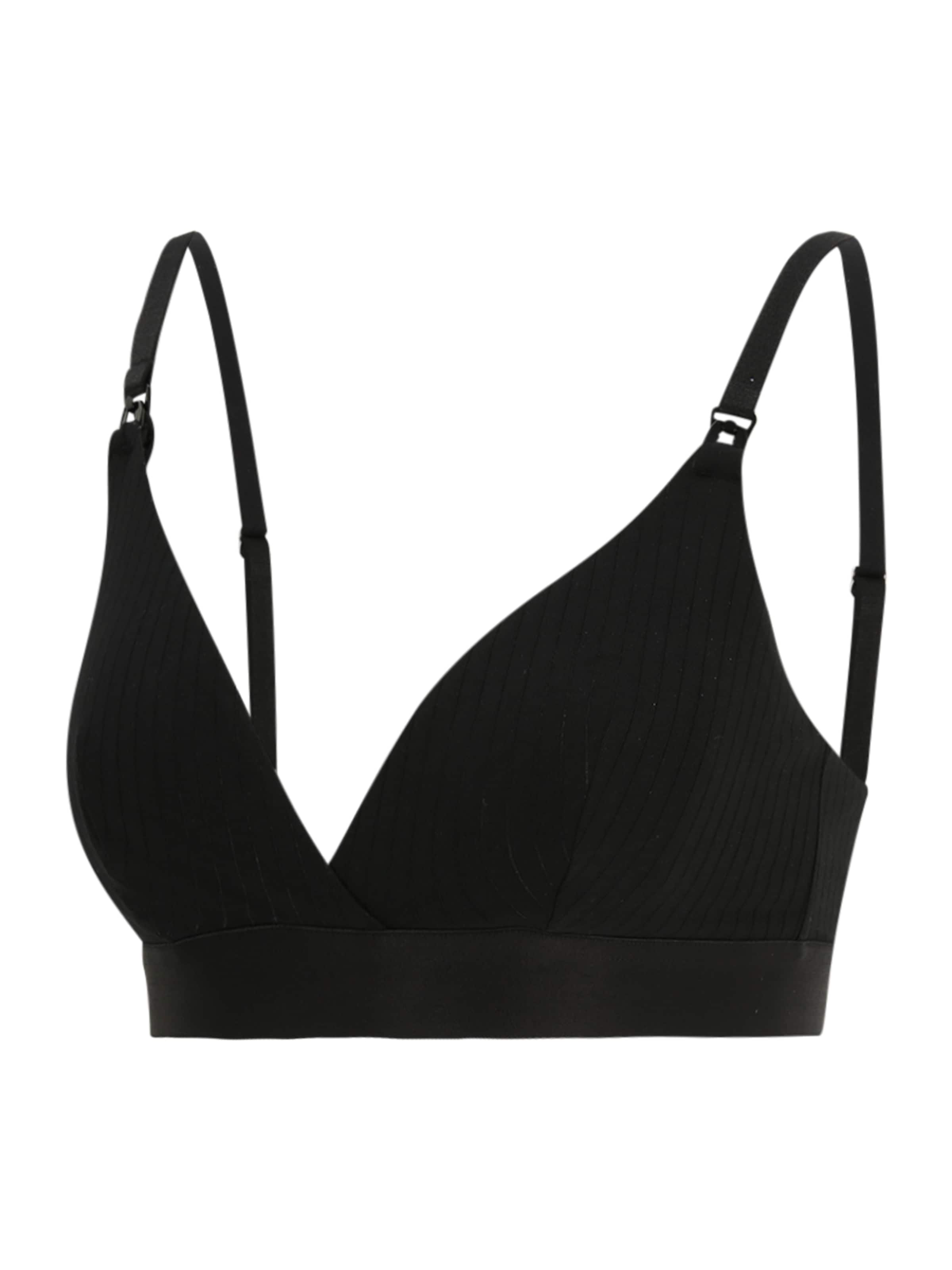 Lindex Maternity Треугольник Бюстгальтер для кормящих мам 'Vera' в Черный: спереди