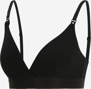 Lindex Maternity Triangle Nursing bra 'Vera' in Black: front