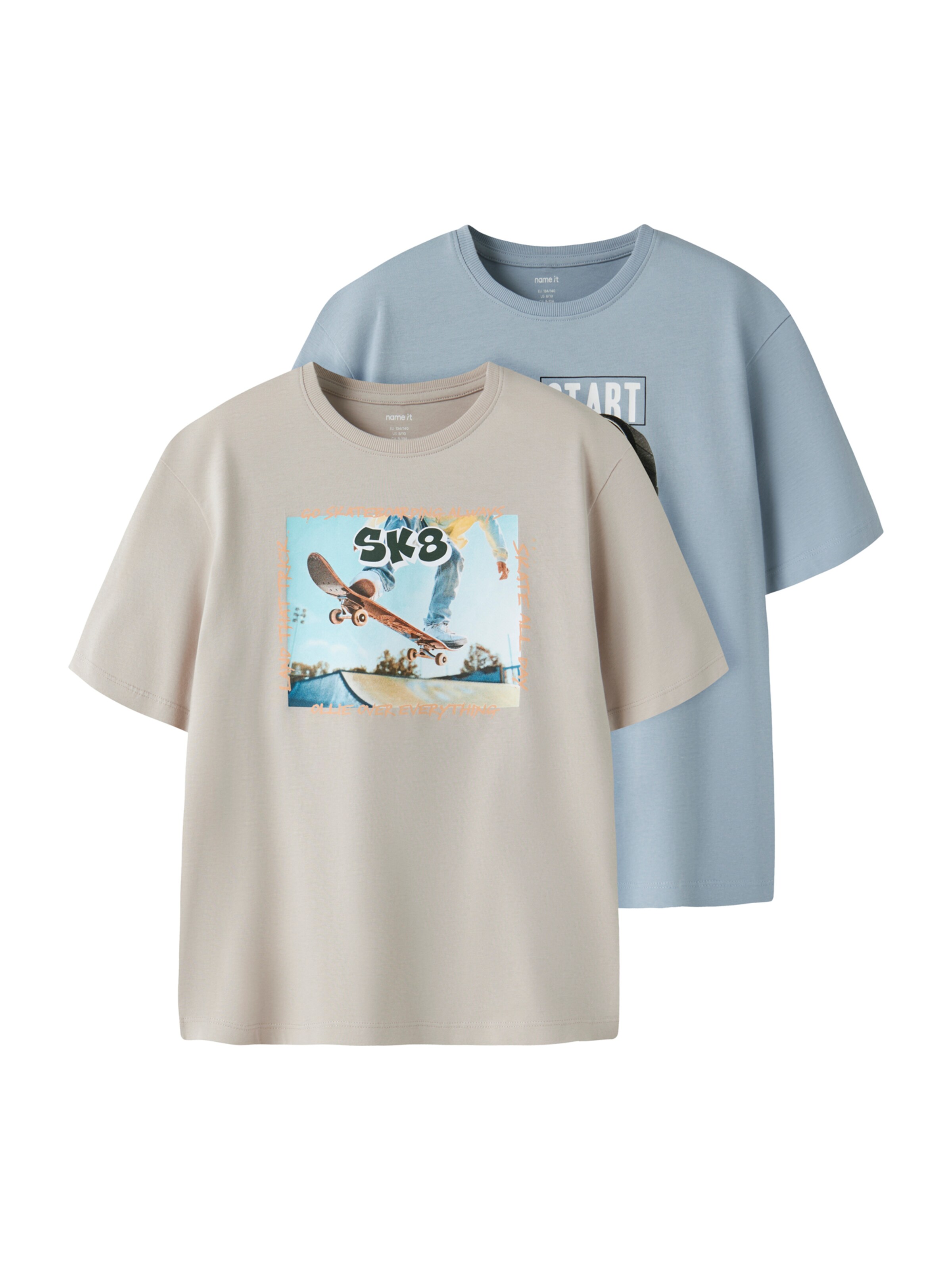 mėlyna NAME IT Marškinėliai 'NKMVOTO': priekis