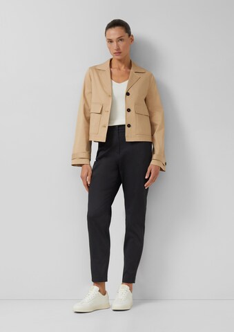 s.Oliver Tapered Broek in Zwart
