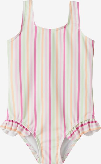 NAME IT Swimsuit 'NMFZILUA' in 98-104 in Green / Light pink / Dark pink / White, Item view