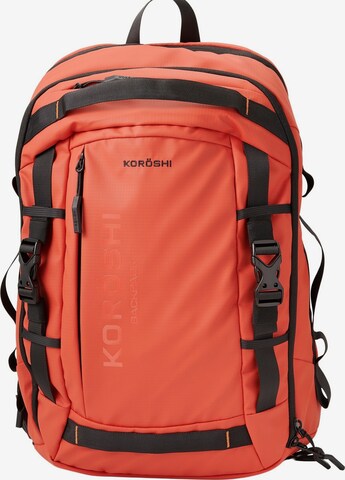 KOROSHI Backpack in Red: front