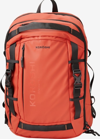 KOROSHI Backpack in Red: front