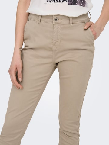 ONLY Skinny Pants 'EVEREST' in Beige