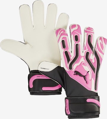 PUMA Athletic Gloves in Pink: front