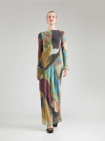 Robe 'SOFIE' TOPSHOP en marron : devant