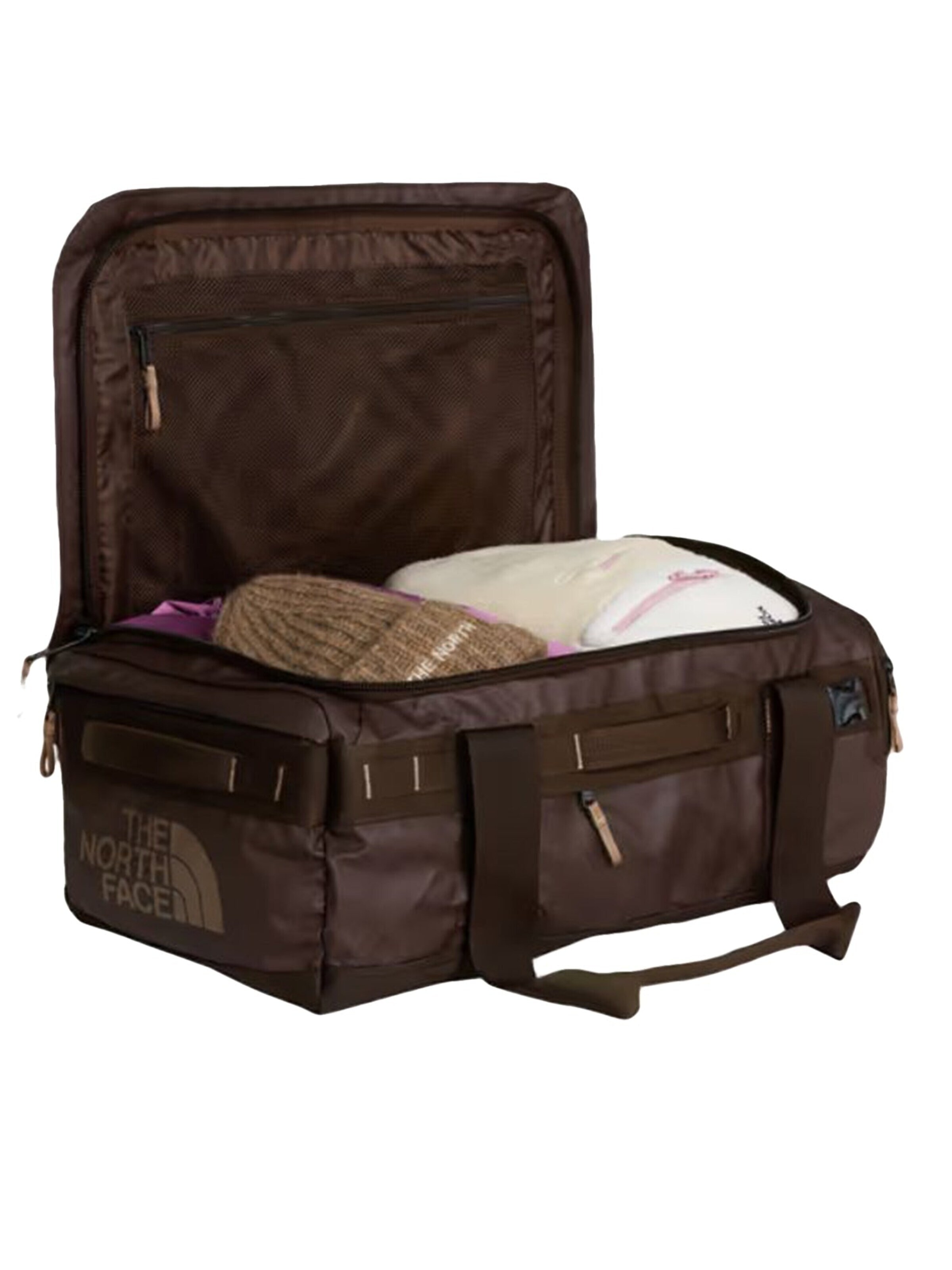 THE NORTH FACE Backpack 'BASE CAMP VOYAGER DUFFEL 42L DARK CHESTNUT / GARNET' in Brown