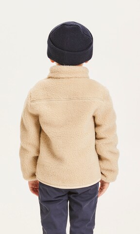 KnowledgeCotton Apparel Fleece jas 'Lotus' in Beige