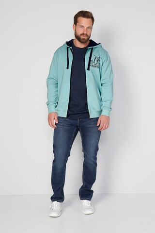 Boston Park Zip-Up Hoodie in Blue