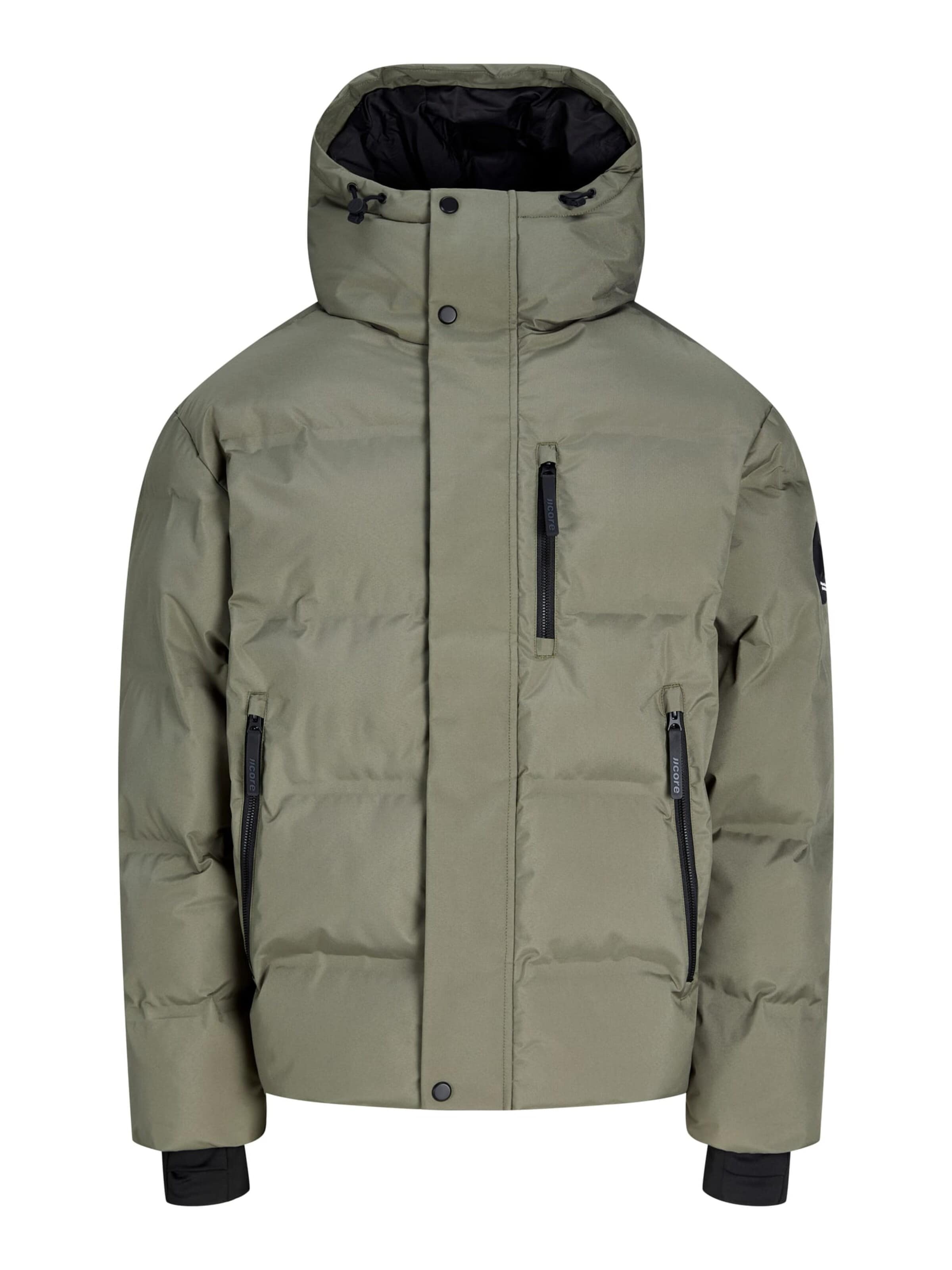 JACK & JONES Winterjas 'trace' in Groen: voorkant
